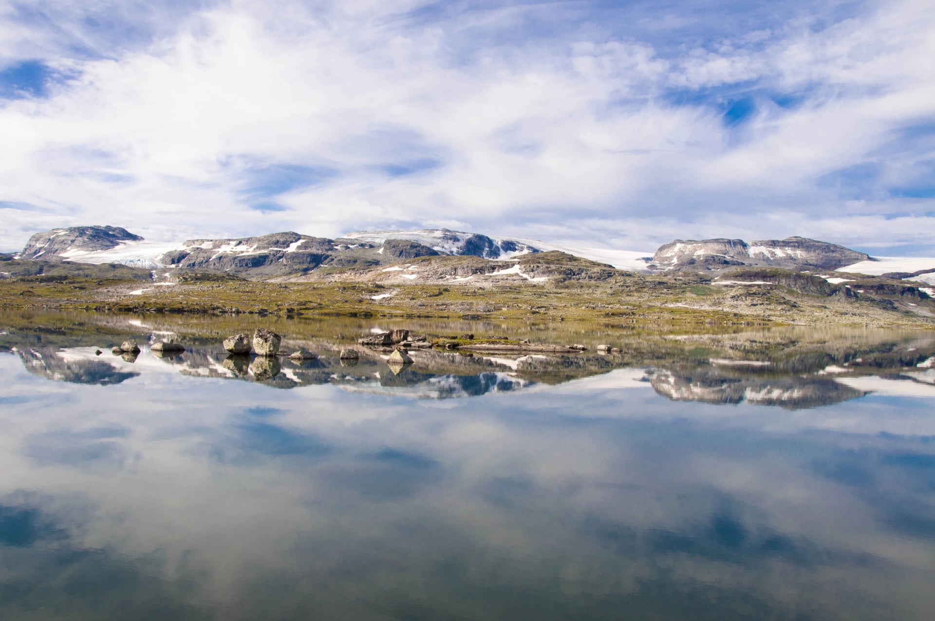Early morning reflections, Lake Finse, Norway