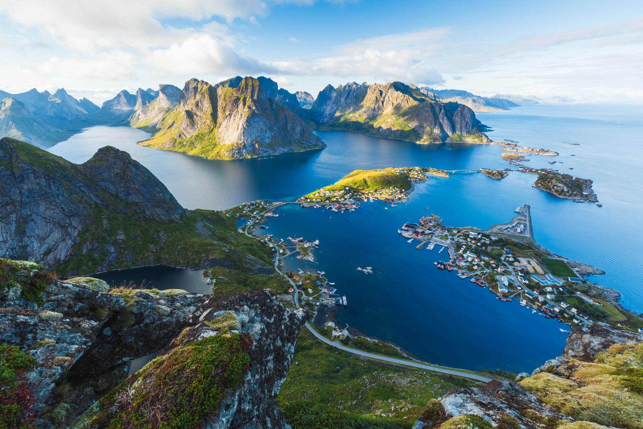 View of Reine in Lofoten, Norway