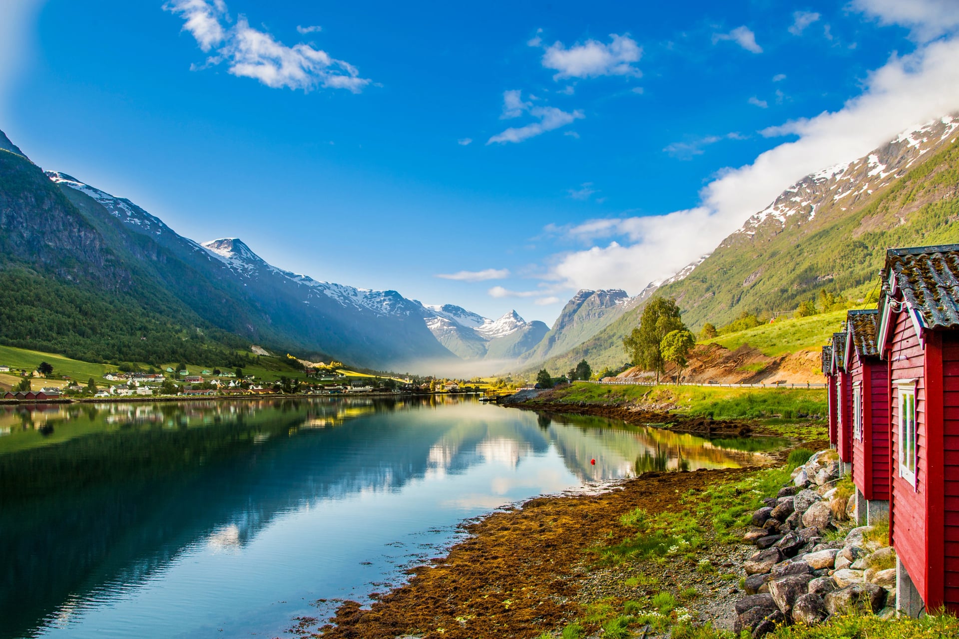 glacier in the mountains of Norway, Briksdalsbreen