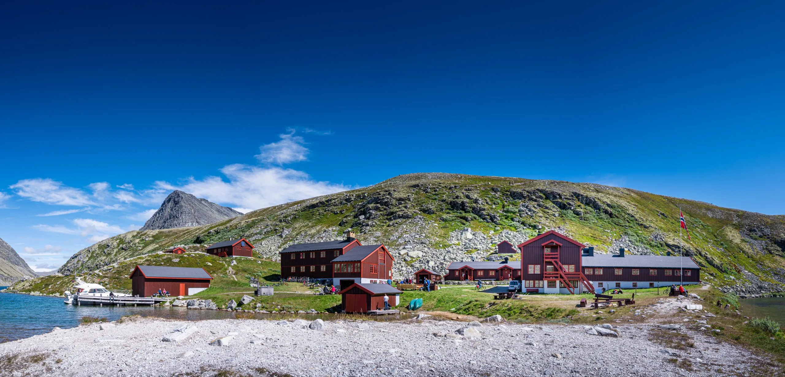 Rondvassbu DNT hut in Rondane national park, Norway